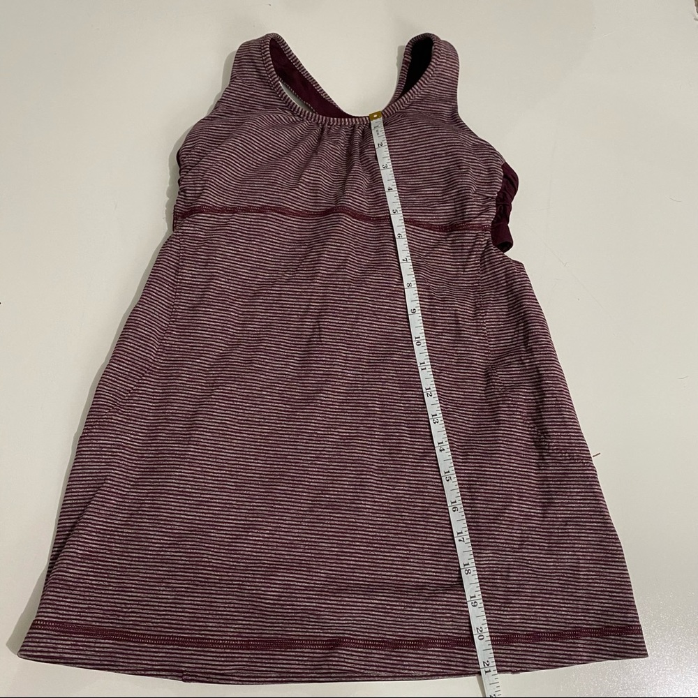 Lululemon Turbo Tank Tonka Stripe Bordeaux Drama - Picture 5 of 9